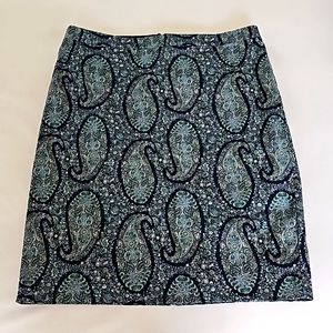 NWT $80 J. CREW PAISLEY PENCIL SKIRT FULLY LINED